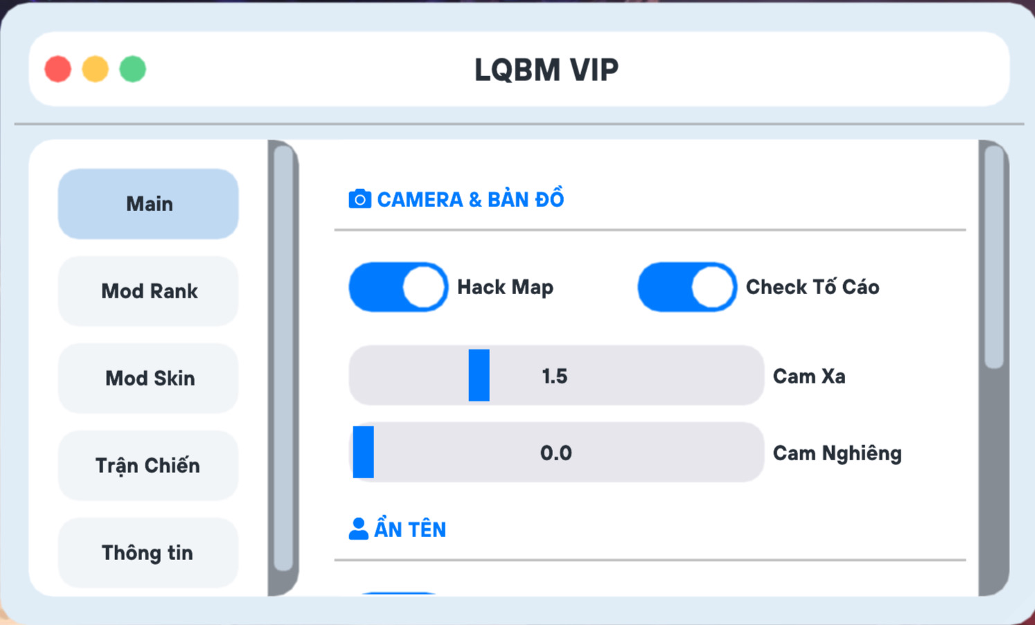 Menu Hack Map V1 ( IOS )