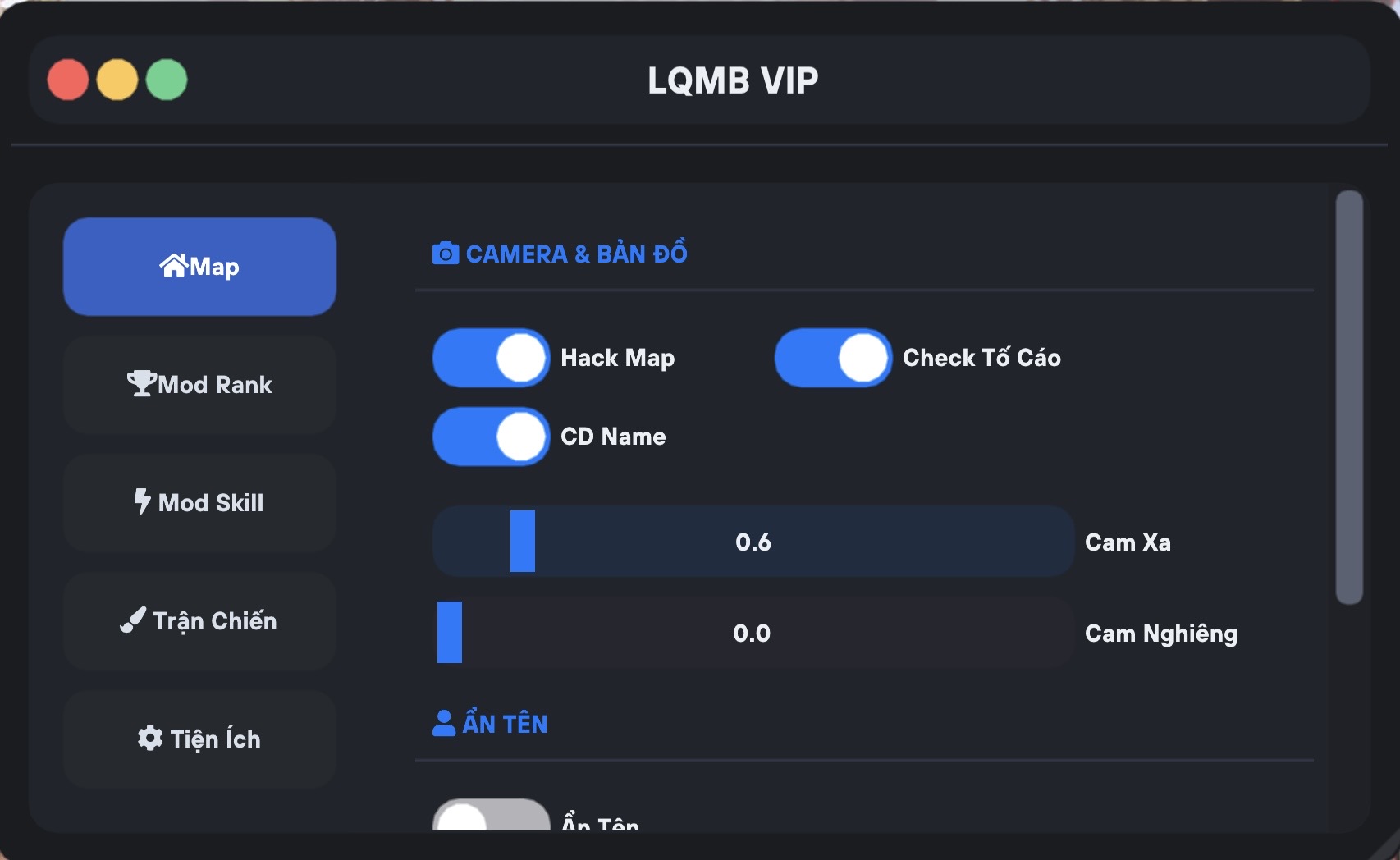 Menu Hack Map 113 ( IOS )