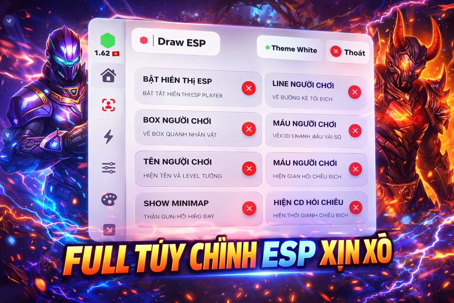 Menu Chấp Tố Vip