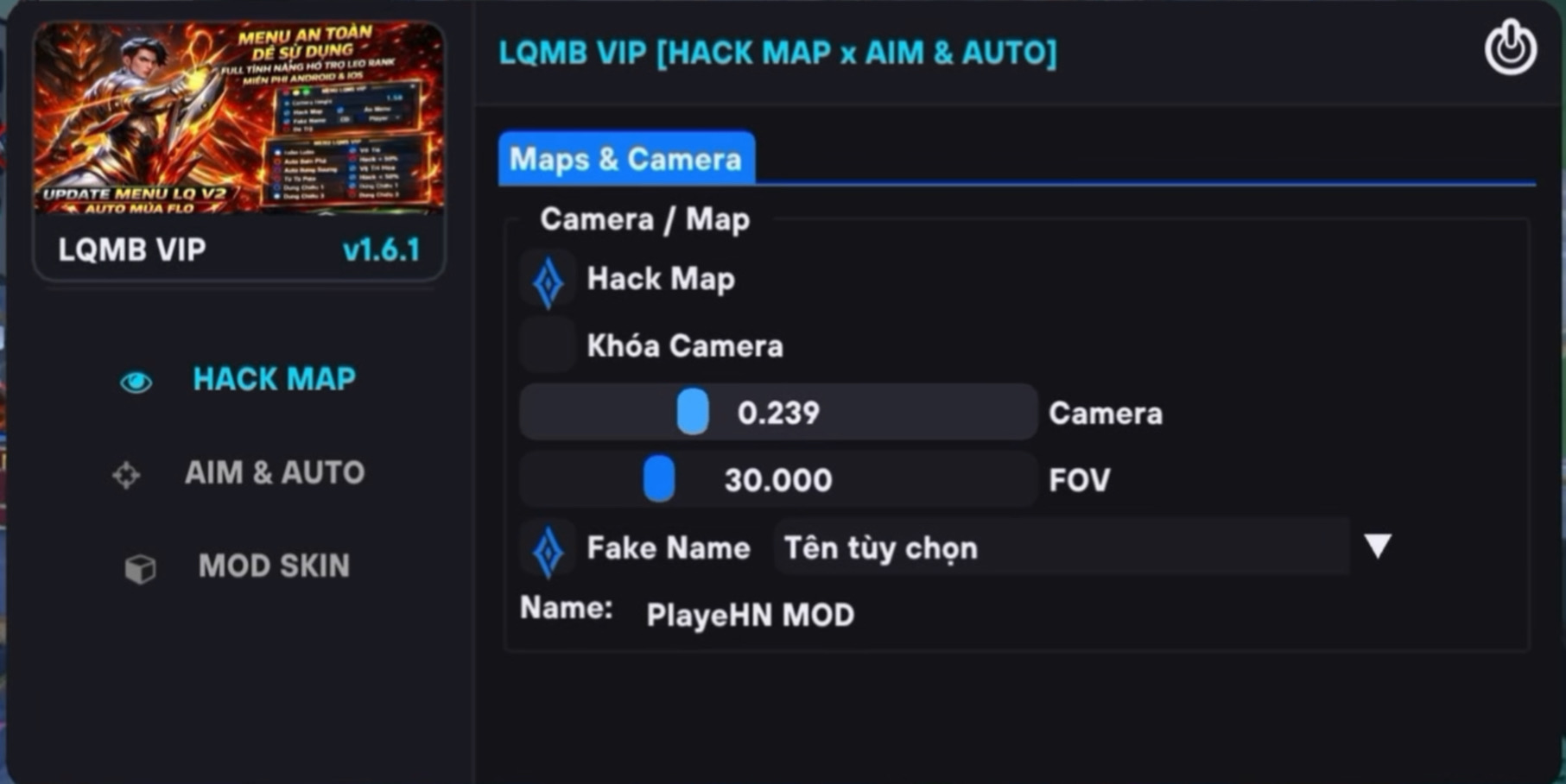 Menu Hack Map 113 ( IOS )